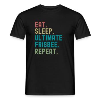 Cadeau ultime de frisbee - T-shirt homme - noir - Devant - AI Model Male 178 light (178cm)