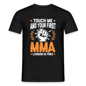 Mixed Martial Arts Faust - Männer T-Shirt - Schwarz - Vorne - AI Model Male 178 light (178cm)