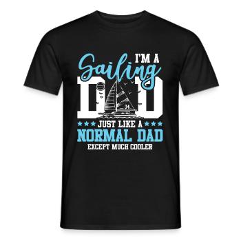 voile papa voile voile - T-shirt homme - noir - Devant - AI Model Male 178 light (178cm)