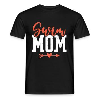 Schwimmen Mom mutter - Männer T-Shirt - Schwarz - Vorne - AI Model Male 178 light (178cm)