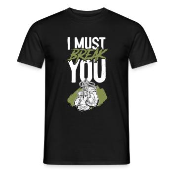 Victory boxing boxing match - Men's T-Shirt - black - Front - AI Model Male 178 light (178cm)