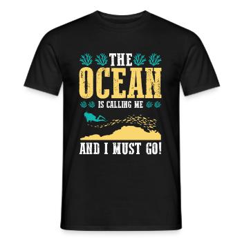 Plongée sous-marine - T-shirt homme - noir - Devant - AI Model Male 178 light (178cm)