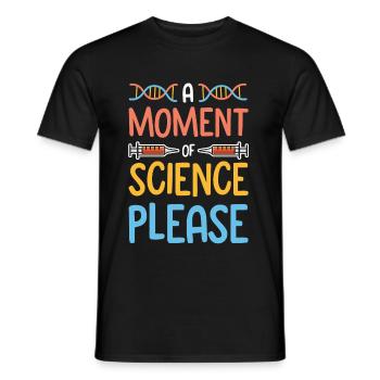 Science science dna - Men's T-Shirt - black - Front - AI Model Male 178 light (178cm)