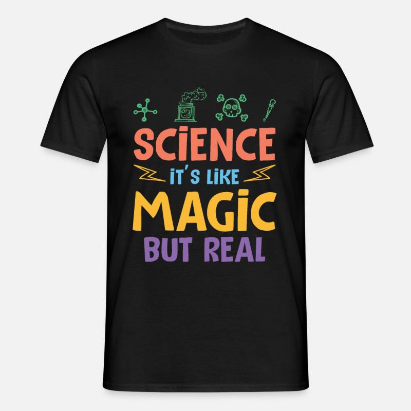 Magic science science - Men's T-Shirt - black