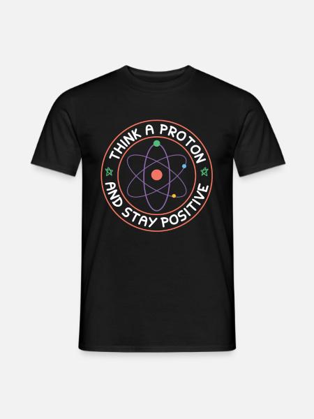 Atom science science - Men's T-Shirt - black