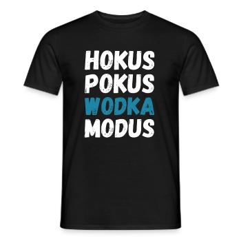 Hokus Pokus Wodka Modus - Vodka-Trinker - Männer T-Shirt - Schwarz - Vorne - AI Model Male 178 light (178cm)