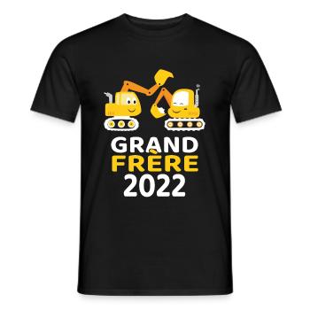 Grand Frère 2022 - Männer T-Shirt - Schwarz - Vorne - AI Model Male 178 light (178cm)