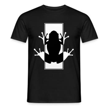 Frosch, Biologie, Amphibien, Lurche, Zoologie - Männer T-Shirt - Schwarz - Vorne - AI Model Male 178 light (178cm)