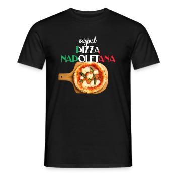 beste Pizza Margherita neapolitanische Pizza - Männer T-Shirt - Schwarz - Vorne - AI Model Male 178 light (178cm)