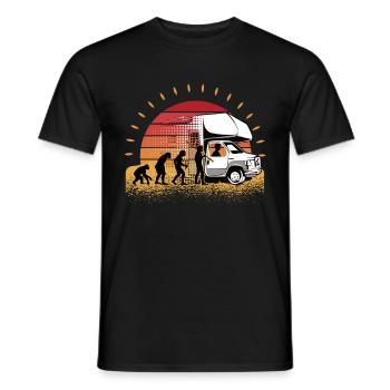 Camping Motorhome Camper Campsite - T-shirt homme - noir - Devant - AI Model Male 178 light (178cm)