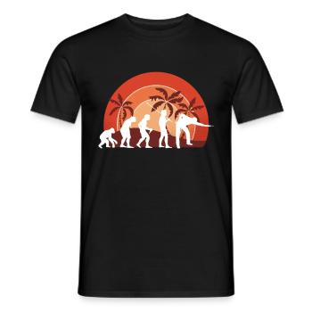 Pool Billard Retro Evolution Billard Pool Snooker - Männer T-Shirt - Schwarz - Vorne - AI Model Male 178 light (178cm)