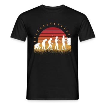 Retro Barista Portafilter Espresso Café - T-shirt homme - noir - Devant - AI Model Male 178 light (178cm)