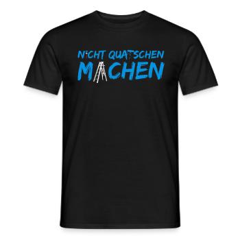 nicht quatschen - Machen - Männer T-Shirt - Schwarz - Vorne - AI Model Male 178 light (178cm)
