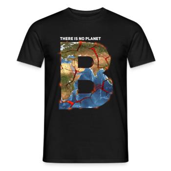 There is no Planet b Friday for the future - Men's T-Shirt - black - Front - AI Model Male 178 light (178cm)