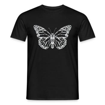 Schmetterling - Männer T-Shirt - Schwarz - Vorne - AI Model Male 178 light (178cm)