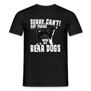 Plans caréliens 02 - T-shirt homme - noir - Devant - AI Model Male 178 light (178cm)