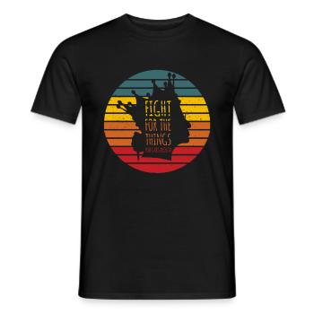 Ruth Bader Ginsburg | Fight for the things you care - Men's T-Shirt - black - Front - AI Model Male 178 light (178cm)