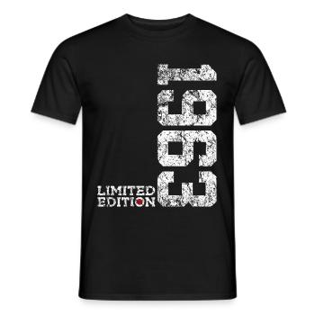 63RD BIRTHDAY 63 YEARS LIMITED EDITION 1963 - Men's T-Shirt - black - Front - AI Model Male 178 light (178cm)