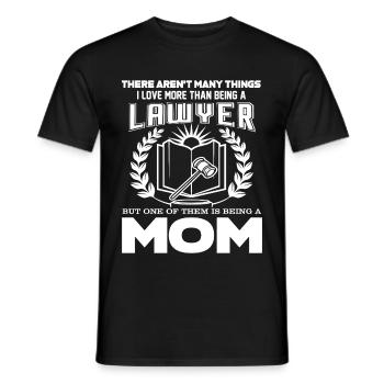 Lawyer Love Being A Lawyer - Men's T-Shirt - black - Front - AI Model Male 178 light (178cm)