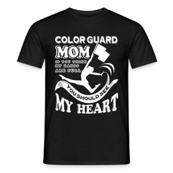 Color Guard Color Guard Mom - Men's T-Shirt - black - Front - AI Model Male 178 light (178cm)