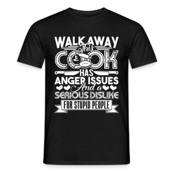 Cook Cook Has Anger Issues - Men's T-Shirt - black - Front - AI Model Male 178 light (178cm)