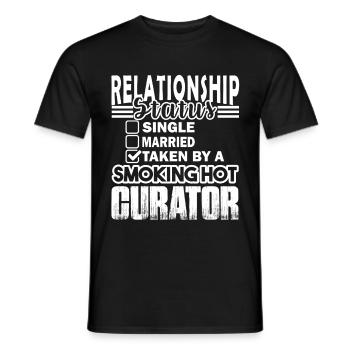 Curator Curator Relationship - Men's T-Shirt - black - Front - AI Model Male 178 light (178cm)