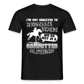 Horseback Riding We're Just In A Committed - Men's T-Shirt - black - Front - AI Model Male 178 light (178cm)