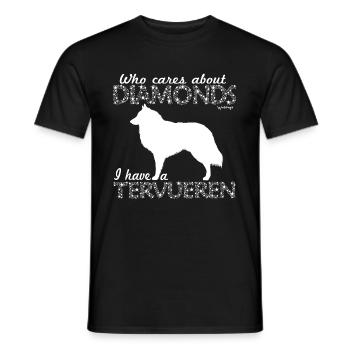 Belgian Whole Diamond - Men's T-Shirt - black - Front - AI Model Male 178 light (178cm)