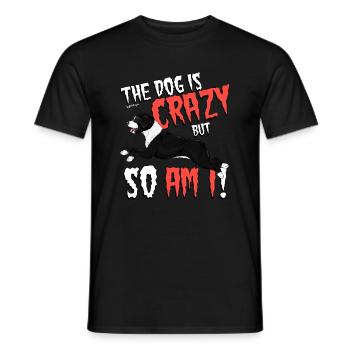 Spanischer Wasserhund verrückt 5 - Männer T-Shirt - Schwarz - Vorne - AI Model Male 178 light (178cm)
