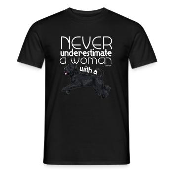 Bouvier Underestimate - Men's T-Shirt - black - Front - AI Model Male 178 light (178cm)