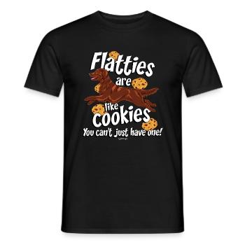 Biscuits Flattie - T-shirt homme - noir - Devant - AI Model Male 178 light (178cm)