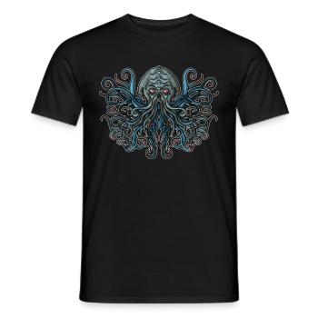 Cthulhu-Head - Männer T-Shirt - Schwarz - Vorne - AI Model Male 178 light (178cm)