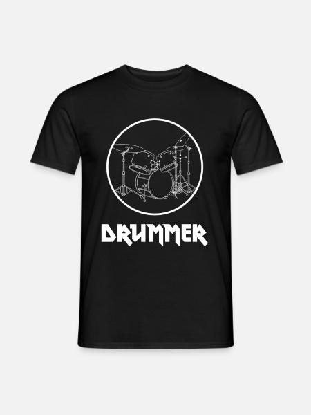 Drummer - drums - Men's T-Shirt - black