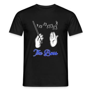Conductor - The Boss - Men's T-Shirt - black - Front - AI Model Male 178 light (178cm)