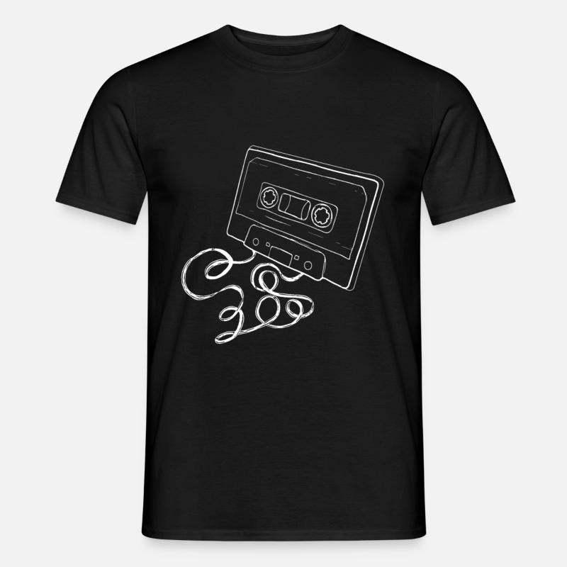 Kassette - Verspult - Männer T-Shirt - Schwarz