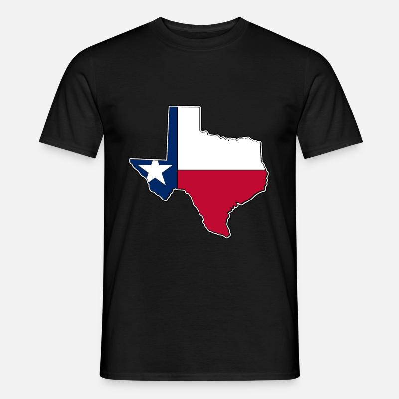 Drapeau du Texas - T-shirt homme - noir