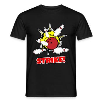 Bowling - Männer T-Shirt - Schwarz - Vorne - AI Model Male 178 light (178cm)