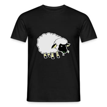 Schwarzes Schaf - Männer T-Shirt - Schwarz - Vorne - AI Model Male 178 light (178cm)