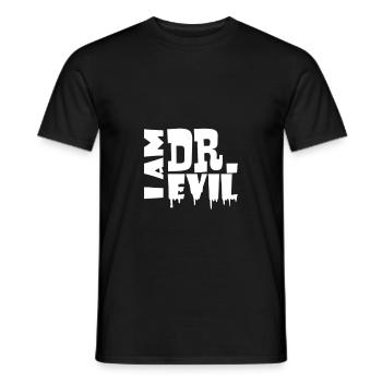 Halloween - I am Dr. Evil - Men's T-Shirt - black - Front - AI Model Male 178 light (178cm)