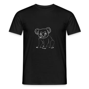 koala - T-shirt homme - noir - Devant - AI Model Male 178 light (178cm)