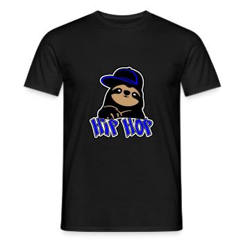 Hip Hop Faultier - Sloth - Männer T-Shirt - Schwarz - Vorne - AI Model Male 178 light (178cm)