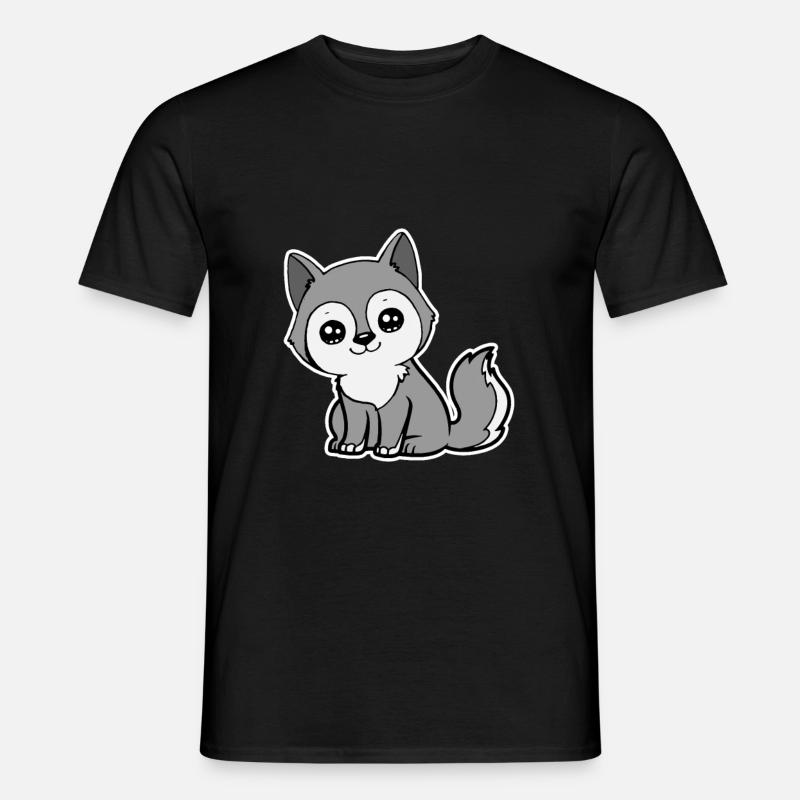 Sweet Wolf - Männer T-Shirt - Schwarz