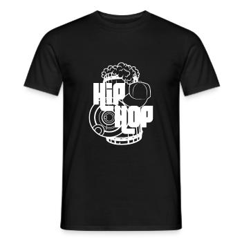 hip hop - Men's T-Shirt - black - Front - AI Model Male 178 light (178cm)
