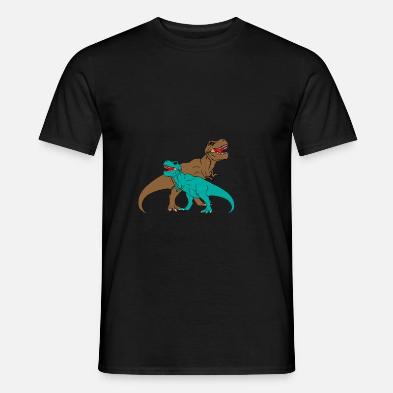 T-REX - Thyrannosaurus Rex - Männer T-Shirt - Schwarz
