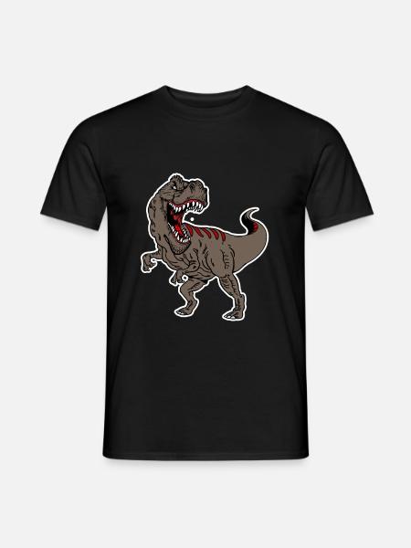 T-REX - Thyrannosaurus Rex Brown - Men's T-Shirt - black