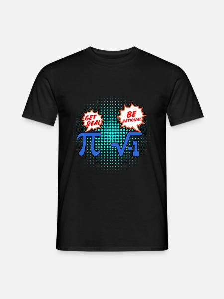 Mathematics Pi rational number - Men's T-Shirt - black