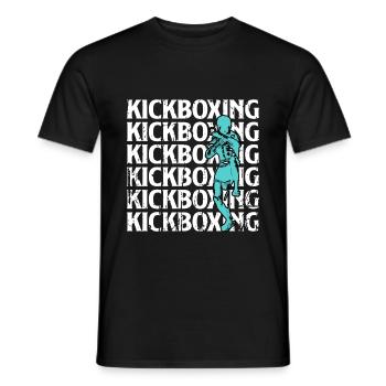Kickboxing - Männer T-Shirt - Schwarz - Vorne - AI Model Male 178 light (178cm)