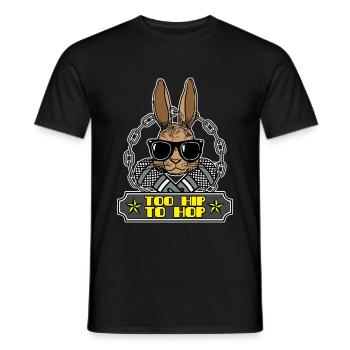 Too Hip to Hop - Men's T-Shirt - black - Front - AI Model Male 178 light (178cm)