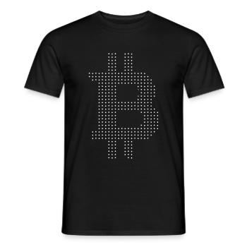 Bitcoin - Men's T-Shirt - black - Front - AI Model Male 178 light (178cm)