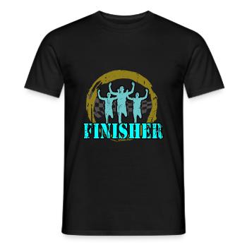 Jogger - Finisher - Men's T-Shirt - black - Front - AI Model Male 178 light (178cm)